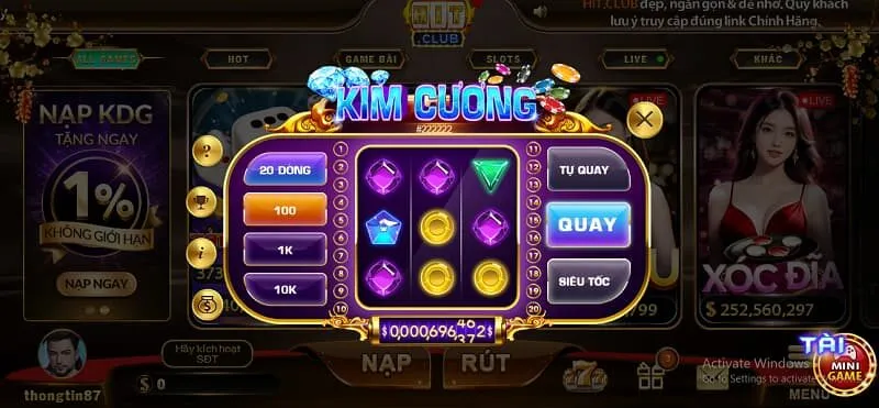 kim cương hit club