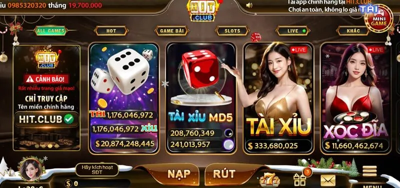 cổng game đổi thưởng hitclub uy tín