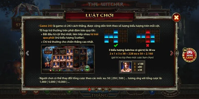 Quy tắc về game The Witcher Wild Hunt Hit Club